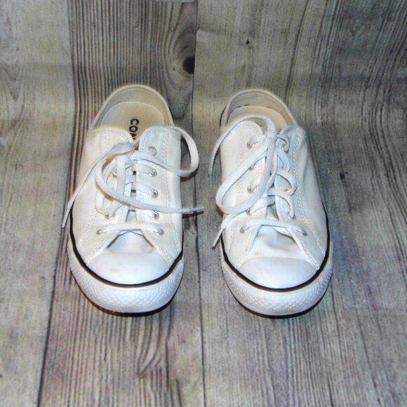 CONVERSE All Star Dainty Mule White Sneakers Womens Size 7 - Picture 4 of 7